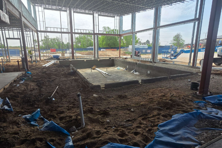 Photo of space under construction at Salina Presbyterian Manor