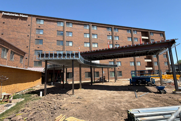 Photo of space under construction at Salina Presbyterian Manor