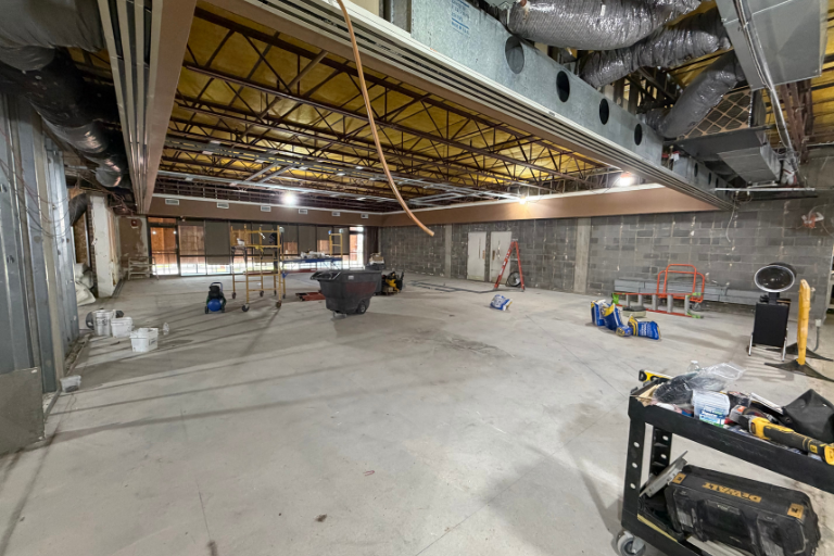 Photo of space under construction at Salina Presbyterian Manor