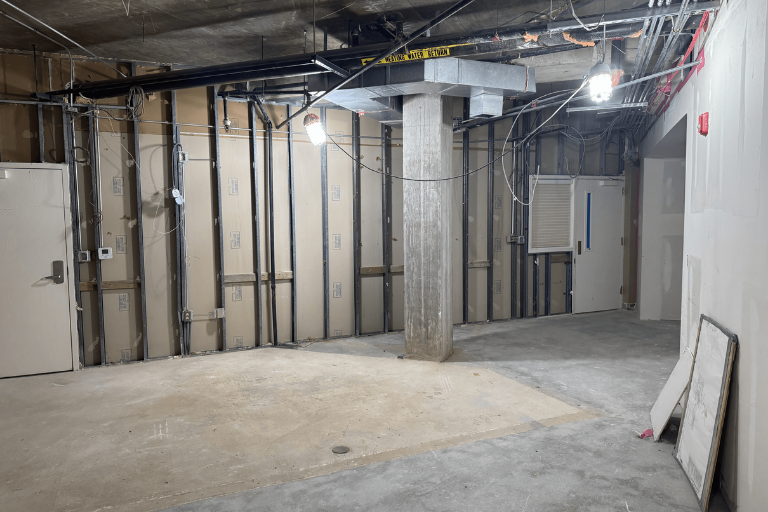 Photo of space under construction at Salina Presbyterian Manor