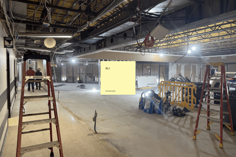 Photo of space under construction at Salina Presbyterian Manor