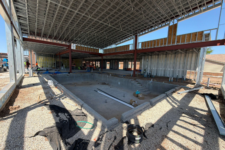 Photo of space under construction at Salina Presbyterian Manor