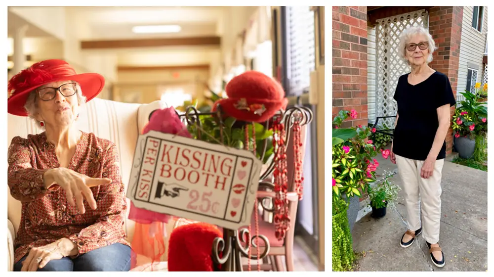 Photos of Barbara, a resident helped by the Good Samaritan Program