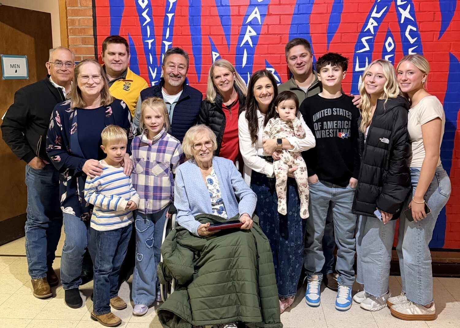 Kay with her family at the Hall of Fame ceremony