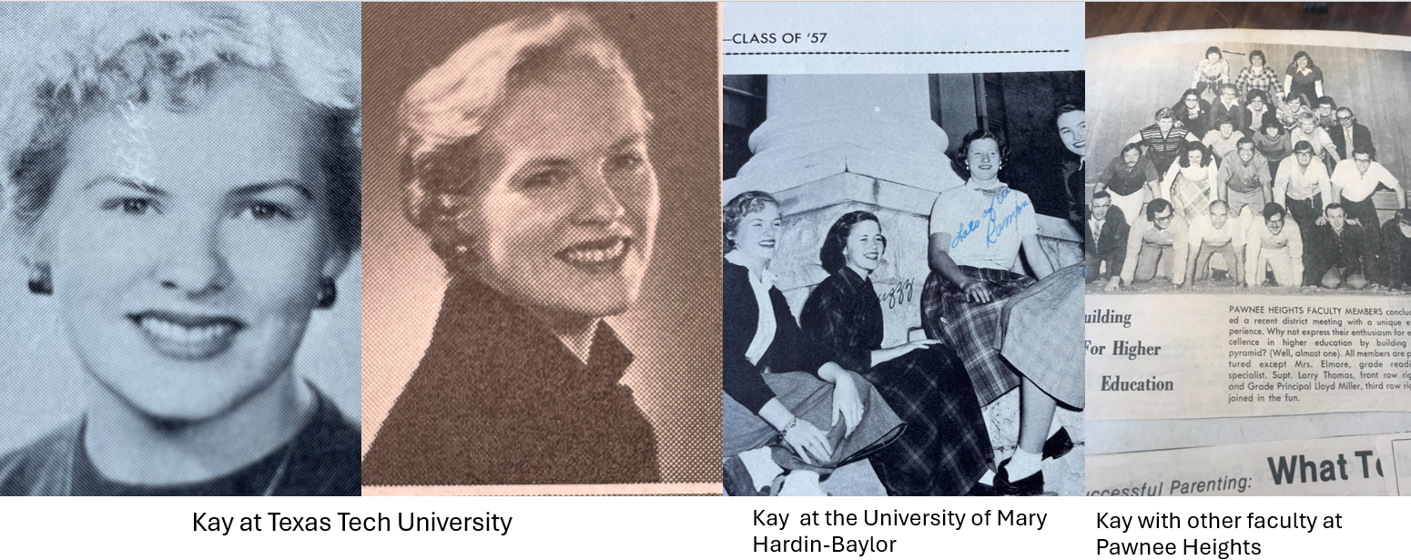 Kay Warner through the years